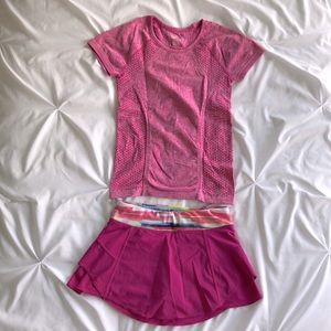 Athleta girls top and skort (kids)